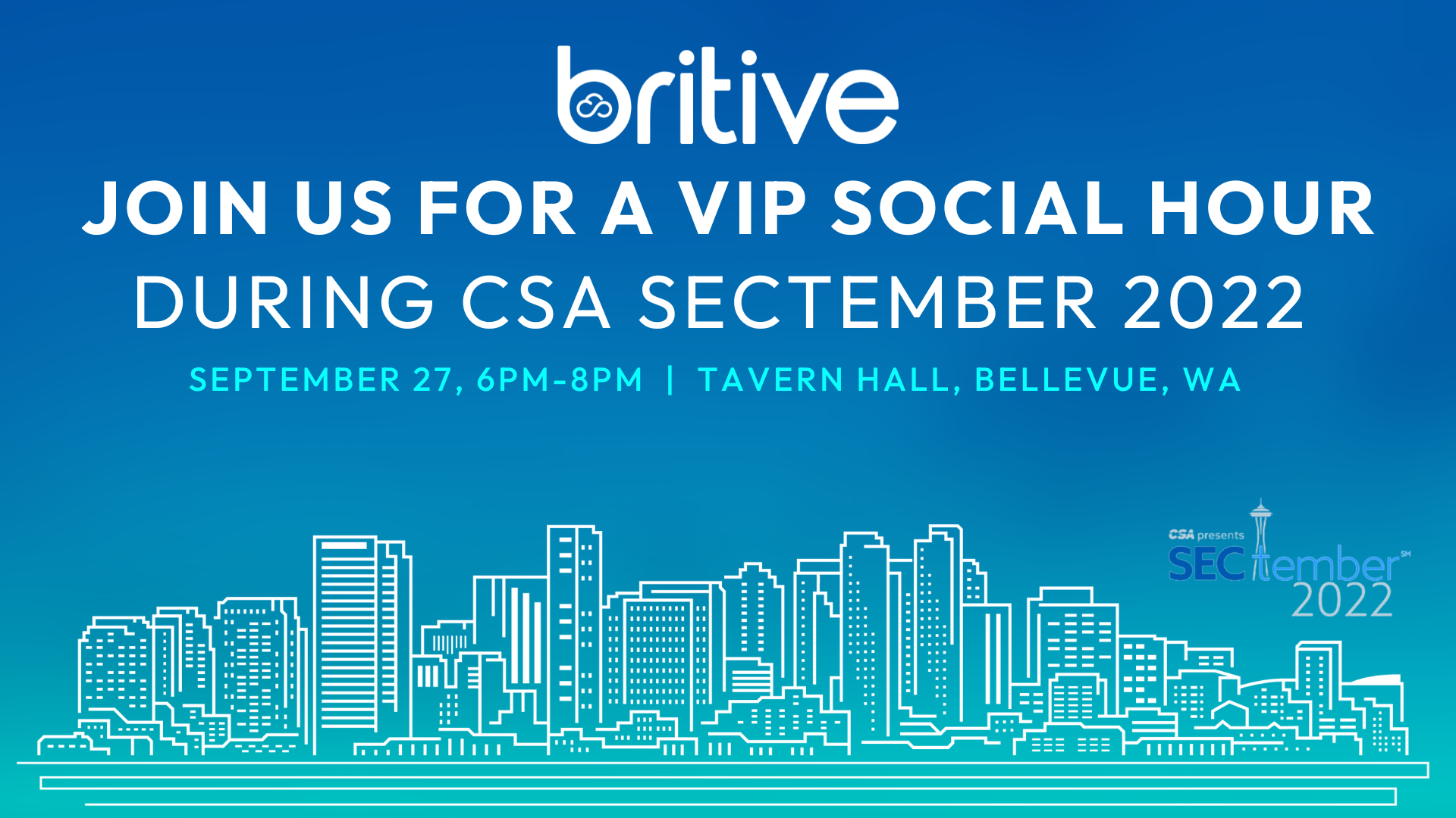 Britive Social Hour at Tavern Hall  |  Bellevue, WA